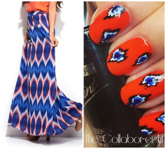 Manicure Monday: Bold Ikat via The Collabor-eight